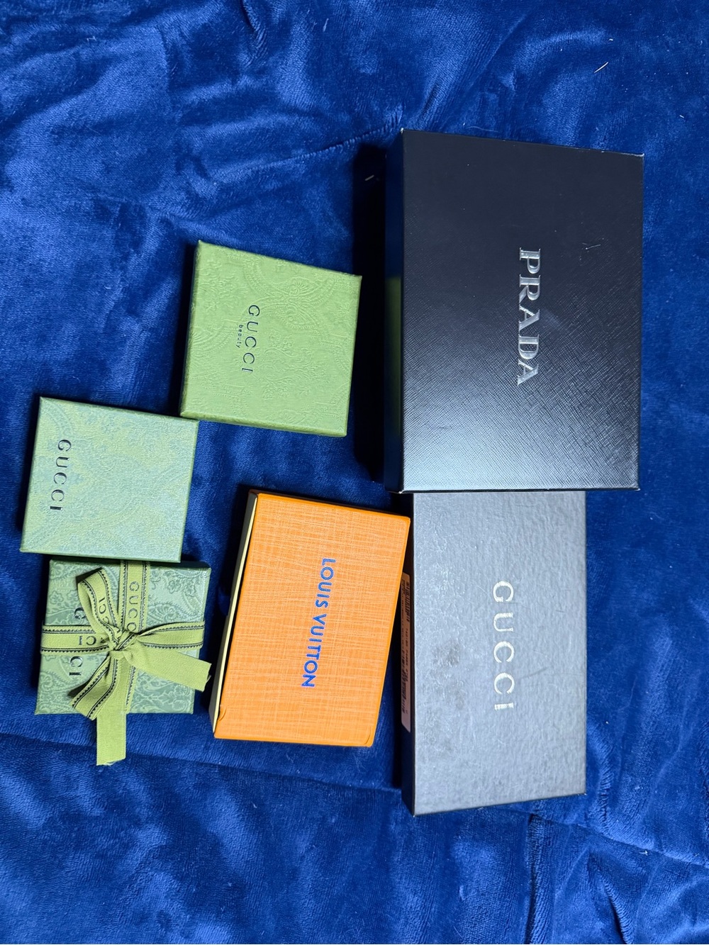 Various designer boxes